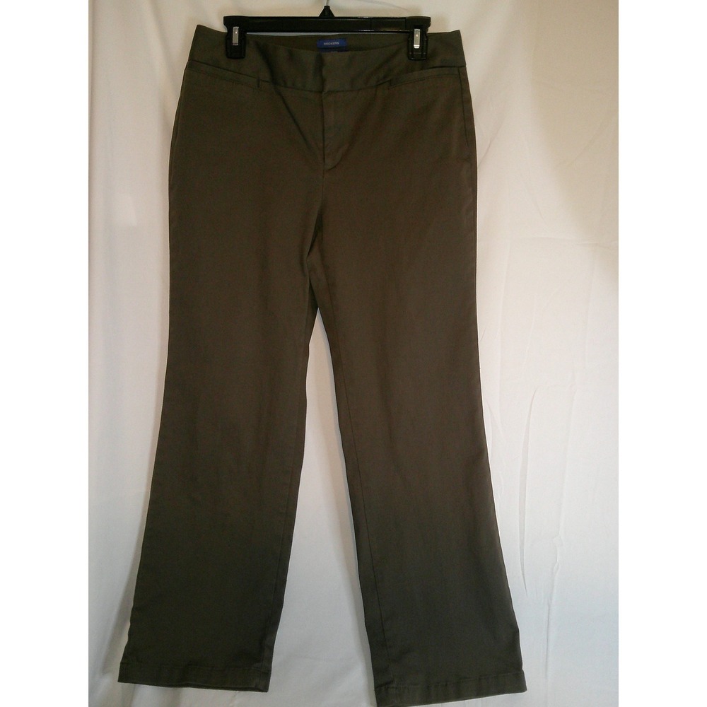 Dockers Sydney Pant Brown Ideal Fit‎ Women's Size 10 Short Career